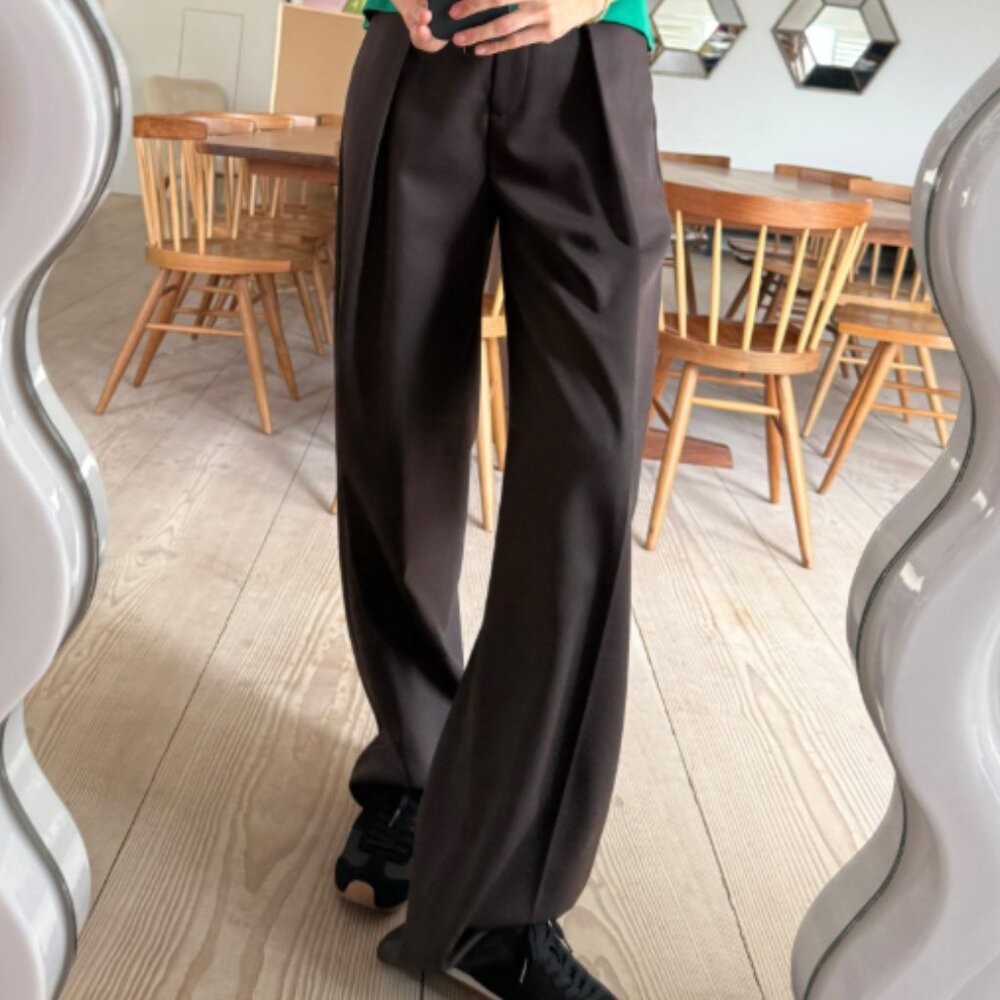 NWT Alex Eagle X J.Crew pleated pant in wool blend